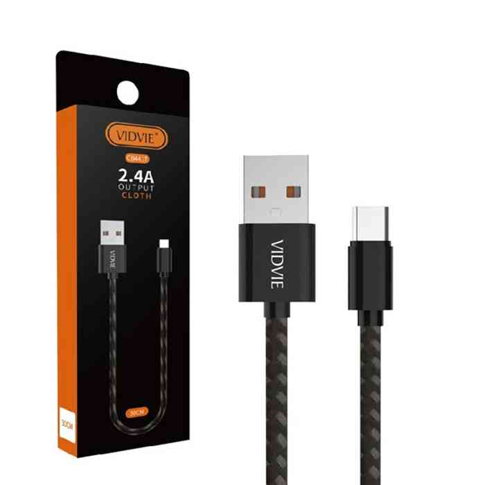 Vidvie 2.4A Braided Type C Short Cable (30 cm)